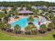 A community pool with splash pad and a variety of chairs for relaxing and socializing at 4950 Chase Ct, St Cloud, FL 34772