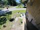 A view of the back yard from the top of the porch stairs at 2073 Cr 428, Lake Panasoffkee, FL 33538