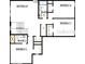 Second floor floorplan showing retreat, four bedrooms, and two bathrooms at 17020 Cercis Loop, Clermont, FL 34711