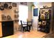 Cozy kitchen nook with modern shelving and appliances next to a bright window at 1048 Winding Water Way, Clermont, FL 34714