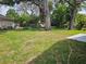 Spacious backyard with mature trees and a fence, perfect for outdoor activities at 1121 W 9Th St, Lakeland, FL 33805