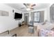 Comfortable living room with fresh paint and ample seating at 652 N Jackson St, Eagle Lake, FL 33839