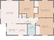Detailed floor plan showcases a living room, kitchen, dining area, three bedrooms, and a bathroom at 728 Trenton Rd, Lakeland, FL 33815