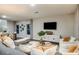 Modern living room featuring stylish decor, an entertainment center, and comfortable seating options at 774 Ambleside Ave, Haines City, FL 33844