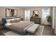 Comfortable bedroom suite with a large bed, neutral tones, and ample natural light from two windows at 1617 Sage Ave, Haines City, FL 33844