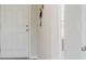 View of a white front door, leading into an interior space with light-colored walls at 1424 Axel Cir, Winter Haven, FL 33880