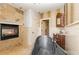 Elegant bathroom with vintage style freestanding tub, fireplace and decorative fixtures at 952 Moss Ln, Winter Park, FL 32789