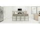 Kitchen island features seating and ample counter space, perfect for entertaining at 1060 Hour Glass Rd, Lakeland, FL 33801