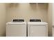 Well-lit laundry area equipped with modern washer and dryer for convenient laundry experience at 1060 Hour Glass Rd, Lakeland, FL 33801
