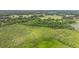 Aerial photograph highlighting the property's diverse terrain, featuring a mix of wooded areas and grassy fields at 1611 County Road 753S, Webster, FL 33597