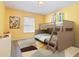 Cozy bedroom features a sturdy bunk bed and colorful decor at 239 Beacon Pointe Dr, Ocoee, FL 34761