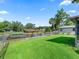 Spacious backyard with well-kept lawn, canal access, private boat dock, and shed at 718 Cr 467, Lake Panasoffkee, FL 33538