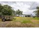 Expansive backyard featuring lush greenery and ample space for outdoor activities and storage at 1816 W Lake Parker Dr, Lakeland, FL 33805