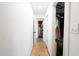 Long hallway showing bedroom and closet at 1816 W Lake Parker Dr, Lakeland, FL 33805