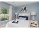 Inviting bedroom with a large window providing natural light and views of the outside at 2076 Babbling Brook Blvd, Auburndale, FL 33823