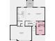 Detailed floorplan showing layout of kitchen, bedrooms, garage, and living areas at 2076 Babbling Brook Blvd, Auburndale, FL 33823