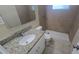 Recently renovated bathroom with granite vanity, tile shower, and updated fixtures for a modern appeal at 5222 Montague Pl, Orlando, FL 32808