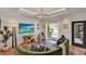 Bright and open living room featuring access to the backyard swimming pool at 740 Oak Shadows Rd, Kissimmee, FL 34747