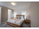 Comfortable bedroom with a queen-sized bed, bedside tables, and modern lighting fixtures creating a relaxing ambiance at 1430 Reunion Blvd, Reunion, FL 34747