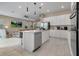 Open concept kitchen with large island, stainless steel appliances, and open to the living area at 1430 Reunion Blvd, Reunion, FL 34747