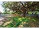 Spacious backyard showcases a grand oak tree draped with Spanish moss, creating a serene and picturesque setting at 4116 Winona Dr, Orlando, FL 32812