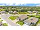 Serene community featuring a home with well-maintained landscaping and scenic pond views at 7890 Lake James Blvd, Lakeland, FL 33810