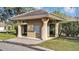 Community mail kiosk with brick pavers and well-maintained landscaping at 7890 Lake James Blvd, Lakeland, FL 33810