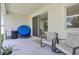 Outdoor patio area with comfortable seating and a small trampoline at 229 St Thomas Dr, Mulberry, FL 33860