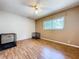 Bedroom features a window with ample natural light and hardwood floors throughout at 212 Overlook Dr, Winter Haven, FL 33884
