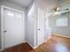 Laundry room features a modern washer/dryer, storage, and plenty of room for folding at 212 Overlook Dr, Winter Haven, FL 33884
