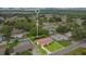 Aerial view of home with property lines, showcasing lot size in a residential neighborhood at 1511 Avenue F Ne, Winter Haven, FL 33881