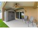 Covered patio area includes an outdoor storage shed at 8360 Lake Amhurst Trl, Orlando, FL 32829