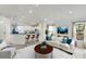 Bright living room with white walls, modern furniture, bar seating, and plenty of natural light at 109 James Cir, Lake Alfred, FL 33850
