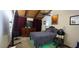 Bedroom with vaulted ceilings, dark trim, dark accents, a plush bed, and comfortable furnishings at 5310 Pebble Beach Dr # F, Orlando, FL 32811