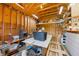Interior of the barn, showcasing ample storage and workspace, ideal for various projects and equipment at 21551 Lake Seneca Rd, Eustis, FL 32736