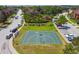 Aerial view of a basketball court surrounded by greenery and residential streets at 5935 Tivoli Gardens Blvd, Orlando, FL 32829