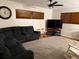 Cozy living room featuring an area rug, seating, and a ceiling fan at 606 Lakespur Ln, Altamonte Springs, FL 32714