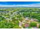 Lovely aerial view of homes nestled among the trees within the surrounding neighborhood at 2921 Se 38 Pl, Ocala, FL 34480