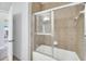 Tiled shower featuring glass doors and showerhead at 3175 Feltrim Pl # 405, Kissimmee, FL 34747