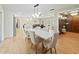 Bright dining area connects seamlessly to the kitchen and living room, perfect for entertaining at 3100 Peacock Ln, Mulberry, FL 33860