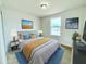 Serene bedroom with a comfortable bed, soft lighting, and stylish decor for a relaxing ambiance at 222 Carpenters Way # 71, Lakeland, FL 33805