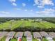 Stunning aerial view showcasing the community's homes, ponds, and green spaces extending into the horizon at 7991 Lake James Blvd, Lakeland, FL 33810