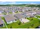 Expansive aerial view of a residential community with well-manicured lawns and uniform house designs under a clear, blue sky at 2296 Crossbow St, Clermont, FL 34715