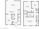 Floor plan depicting layout of first and second floors of a two-story home at 1920 E Edgewood Dr # E1, Lakeland, FL 33803