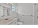 This functional bathroom offers vanity storage and a shower and tub combination at 3582 Milano Ave, Lakeland, FL 33803