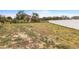 View of the fenced backyard showing a grassy yard for outdoor activities and privacy at 389 Singing Sands Cir, Lake Wales, FL 33859