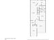 Detailed floorplan of the property layout, including living spaces and garage at 940 Fenton Ln # 7, Lakeland, FL 33809