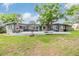 Expansive backyard showcasing deck, grassy area, and mature tree at 3120 S Polk Ave, Lakeland, FL 33803