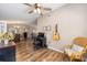 Inviting home office with hardwood floors and views to the dining room and living area at 8225 Sw 108Th Street Rd, Ocala, FL 34481
