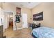 This bedroom leads into bathroom and is ready for its next occupant at 629 Orange Valley Ln, Lakeland, FL 33813